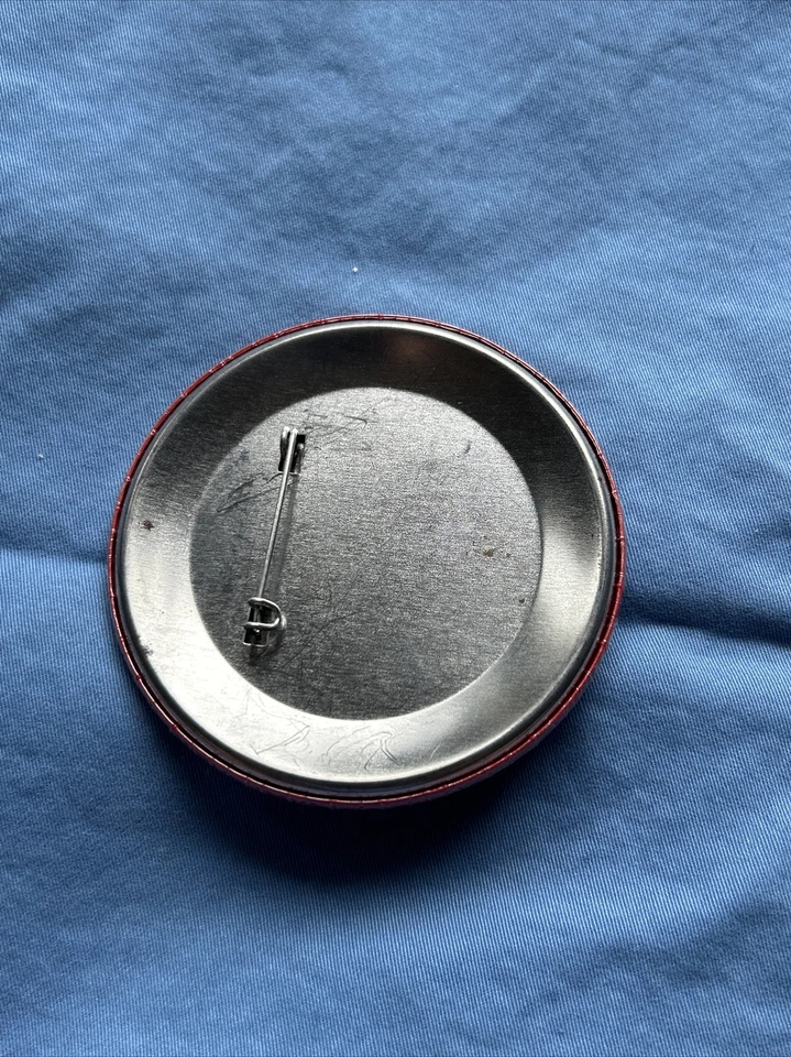 Vintage Coca Cola RECYCLE Pin Red & White Round 2.25" Circle Soda Pinback Lapel - Image 3 of 4