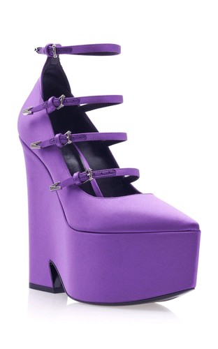Scarpe donna runway sexy tacco alto zeppa plateau decolte ballerine fibbia - Foto 13 di 20