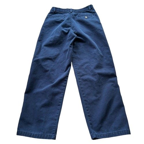 Green Dog Pants Boys Size 14 Reg School Uniform Chino Navy Blue 26" Inseam - Picture 3 of 9