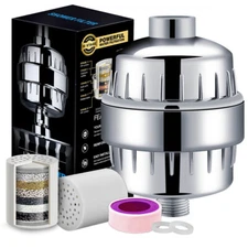 15 Stage Shower Head Filter Purifier Extra Filter Cartridge for Hard Water