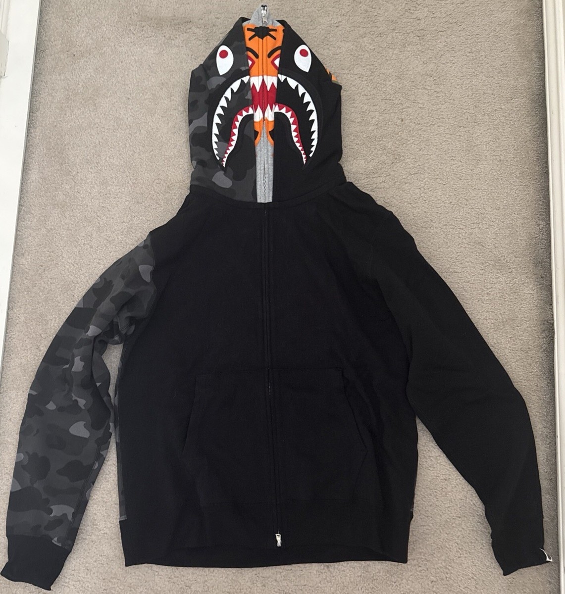 FW/18 A Bathing Ape BAPE Color Camo Tiger Shark Full Zip