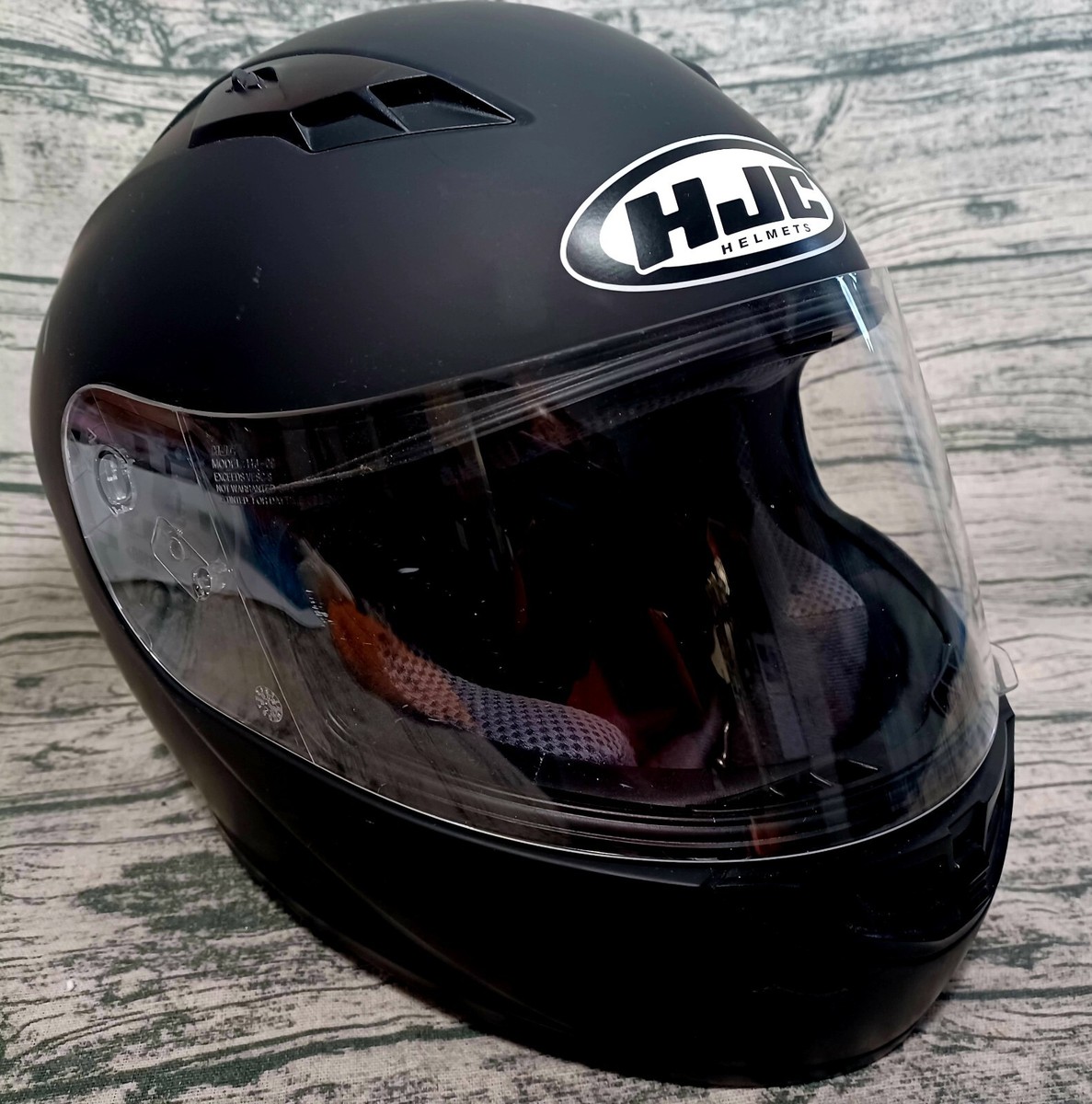 HJC CS-R3 Matte Black Full Face Motorcycle Helmet Med | eBay