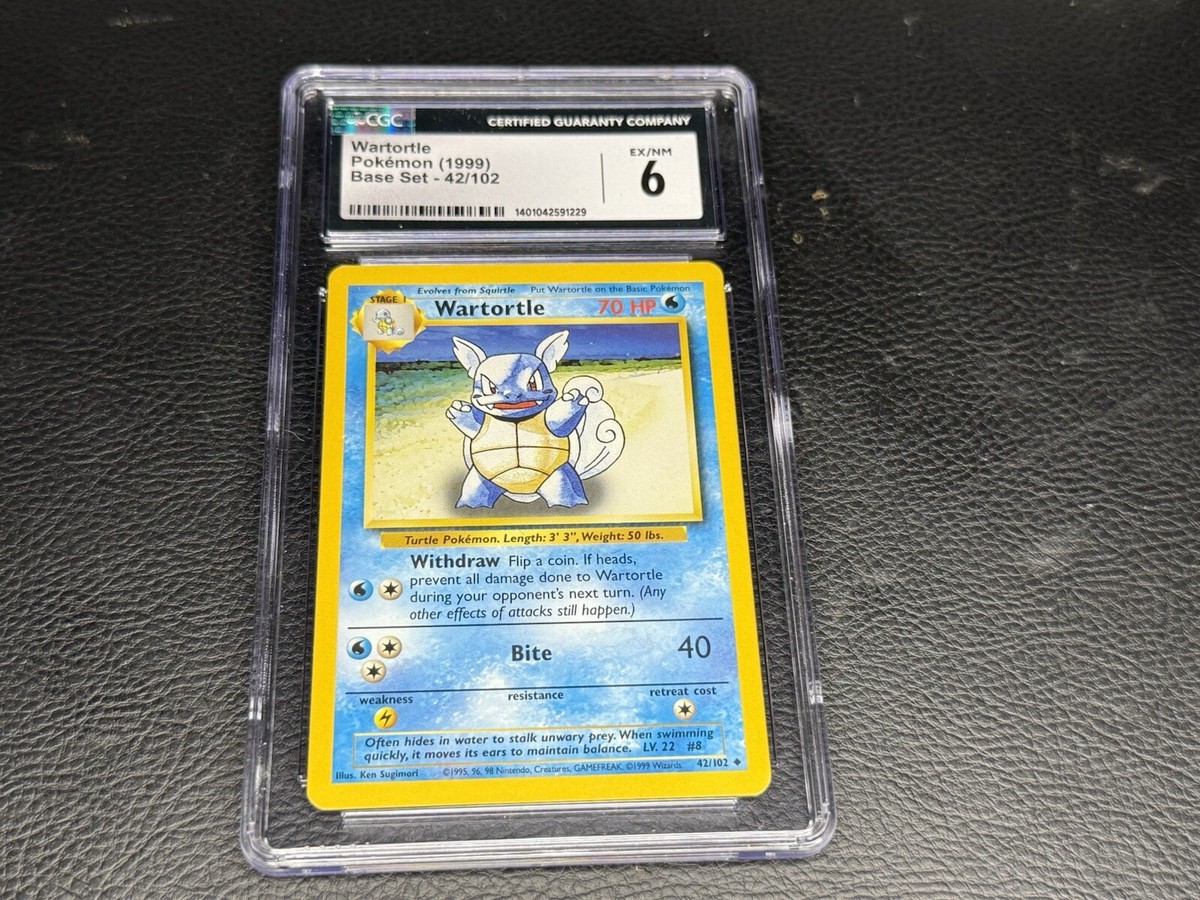 ポケモンカード Wartortle 42/102 旧裏 英語版　psa Card Pokémon - Wartortle 42/102 - Base Set Portuguese