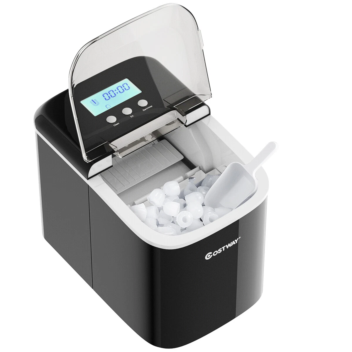 Portable Ice Maker Machine Countertop 26 lbs, Black www.np.gov.lk