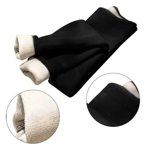 Thick Fleece Lined Leggings for Women - High Waist Winter Control Thermal Pants - Picture 3 of 27