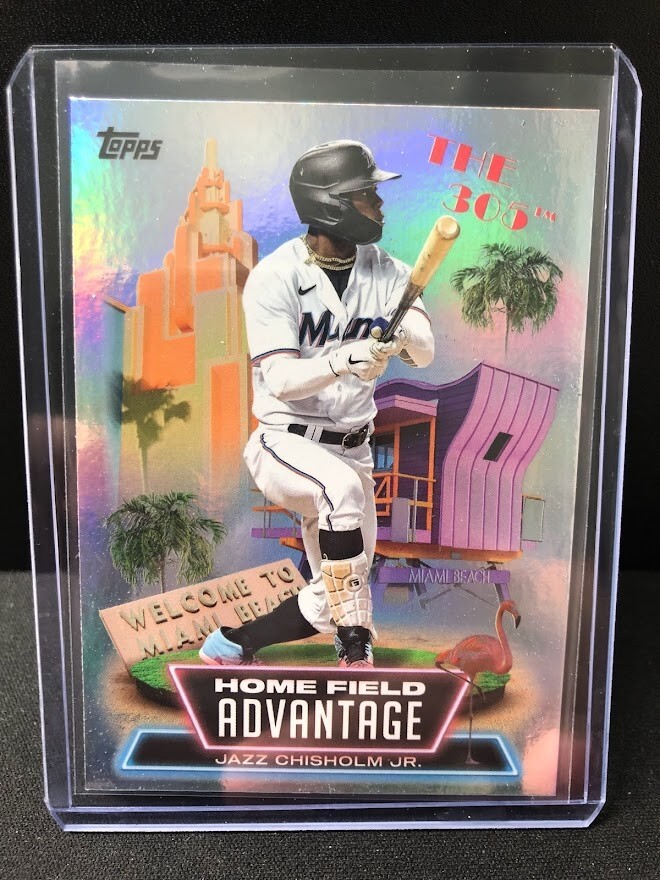 2022 Topps Update Jazz Chisholm Jr. Home Field Advantage #HA-25 Miami Marlins