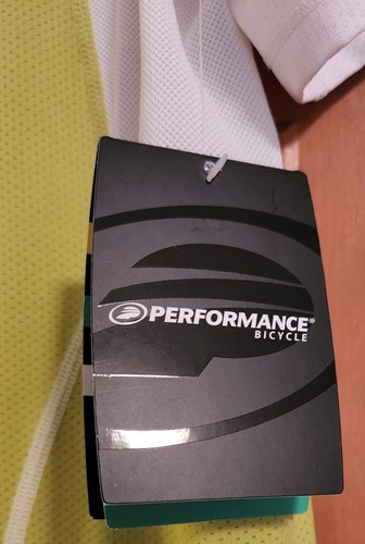 NWT Preformance Women's BICYCLE JERSEY Lime Green/White/Grey Shirt - Picture 5 of 7