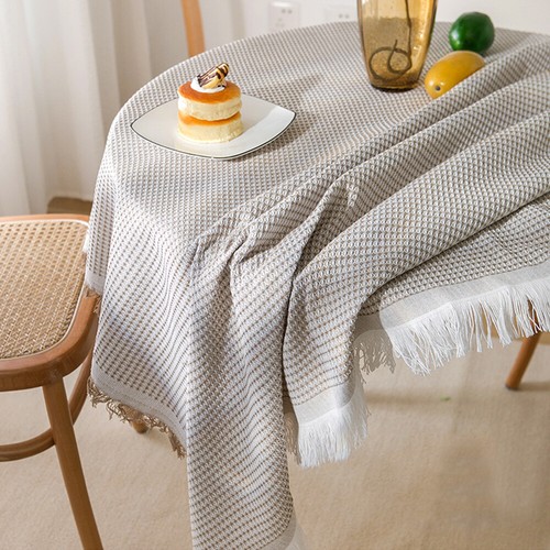 Round Square Tablecloth Table Cover Party Wedding Linen Colors Party Desk Cover - Picture 13 of 27