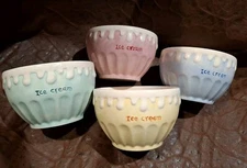 SMUCKERS Ice Cream Bowls ~ Set Of 4