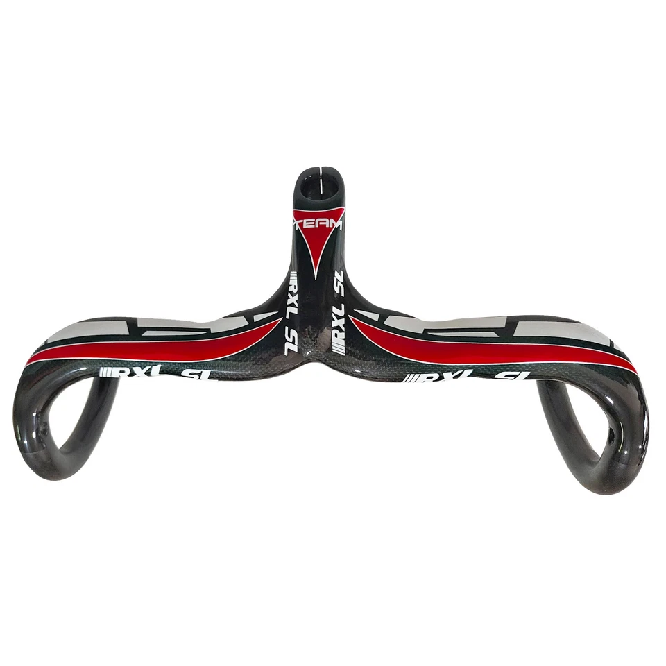 Road Bike Carbon Handlebar 400/420/440mm Integrated Cockpit Drop Bar Wtih Stem - Image 4 of 4