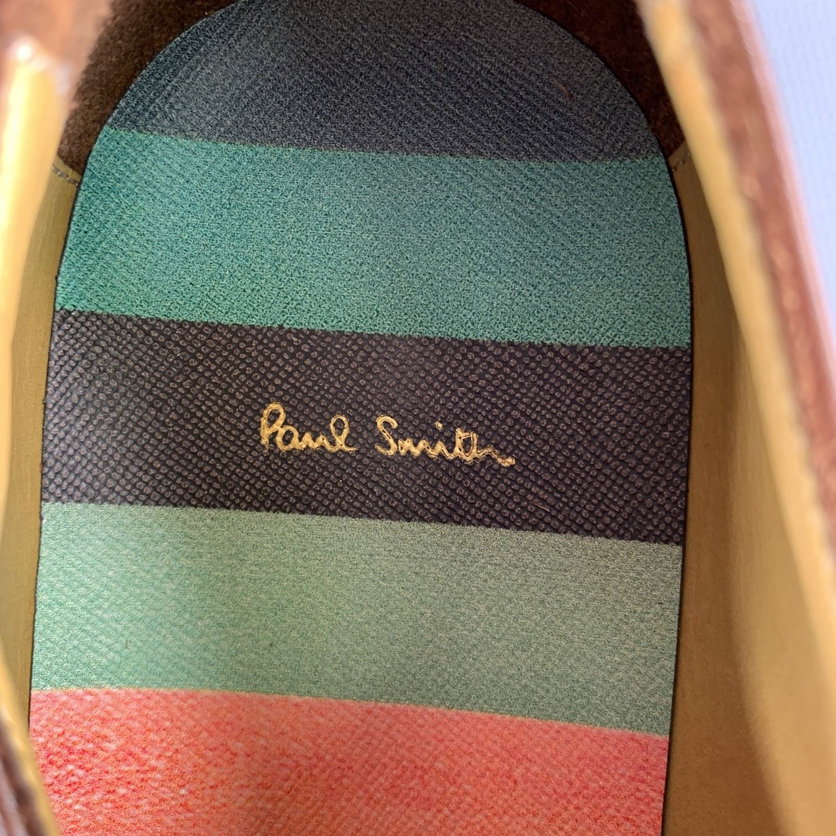PAUL SMITH Size 7 Brown Leather Cap Toe Oxford Lace-Up Shoes  display picture 3