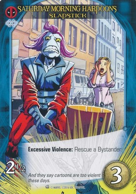 SLAPSTICK Upper Deck Marvel Legendary DEADPOOL SATURDAY MORNING HARPOONS