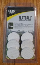 Izzo Golf Flatball Golf Swing Training Aid Kit New Pack of 6 Made In USA