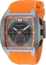 TechnoMarine Aqua Quadrant Mens 41mm Orange G...