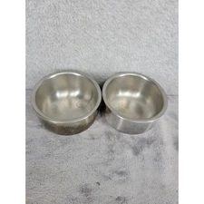 Set of 2 Stainless Steel Small Bowls USA Made Kitchenware Cookware