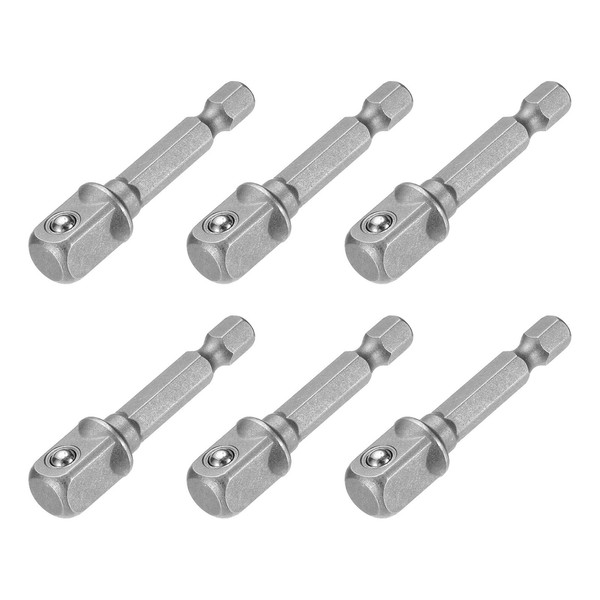 "6-Teiliger Stecknuss-Adapter FüR 3/8\" Vierkant Mit 1/4\" Schaft + 2\" VerläNgerung"-image