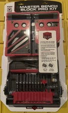 Real Avid Master Bench Block Pro-Kit - Roll Pin & Standard Punch Set + Hammer