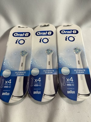 Oral-B iO Ultimate Clean White Replacement Brush Heads x4 Sealed (3 Sets)  NEW