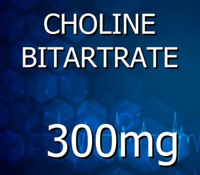 Choline Bitartrate 300mg x 1000 Tablets - Brain Function