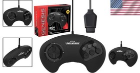 Authentic SEGA Genesis Wireless Controller - Embracing Retro Gaming in Black