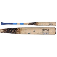 Jose Tena Nationals GU Tan Marucci Broken Bat vs. Rockies on April 19, 2025