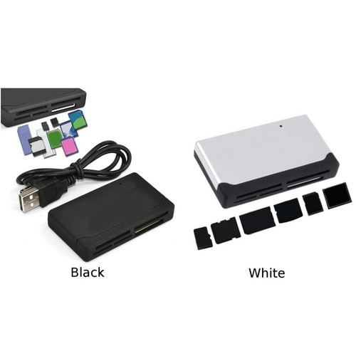 Lettore Adattatore MultiCard Nero con Supporto USB 2 0 Trasferimento File con Fa - Afbeelding 6 van 15
