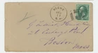 Mr Fancy Cancel 3c Gr Keene NH Boston Mass Fancy Cancel Cvr #5811