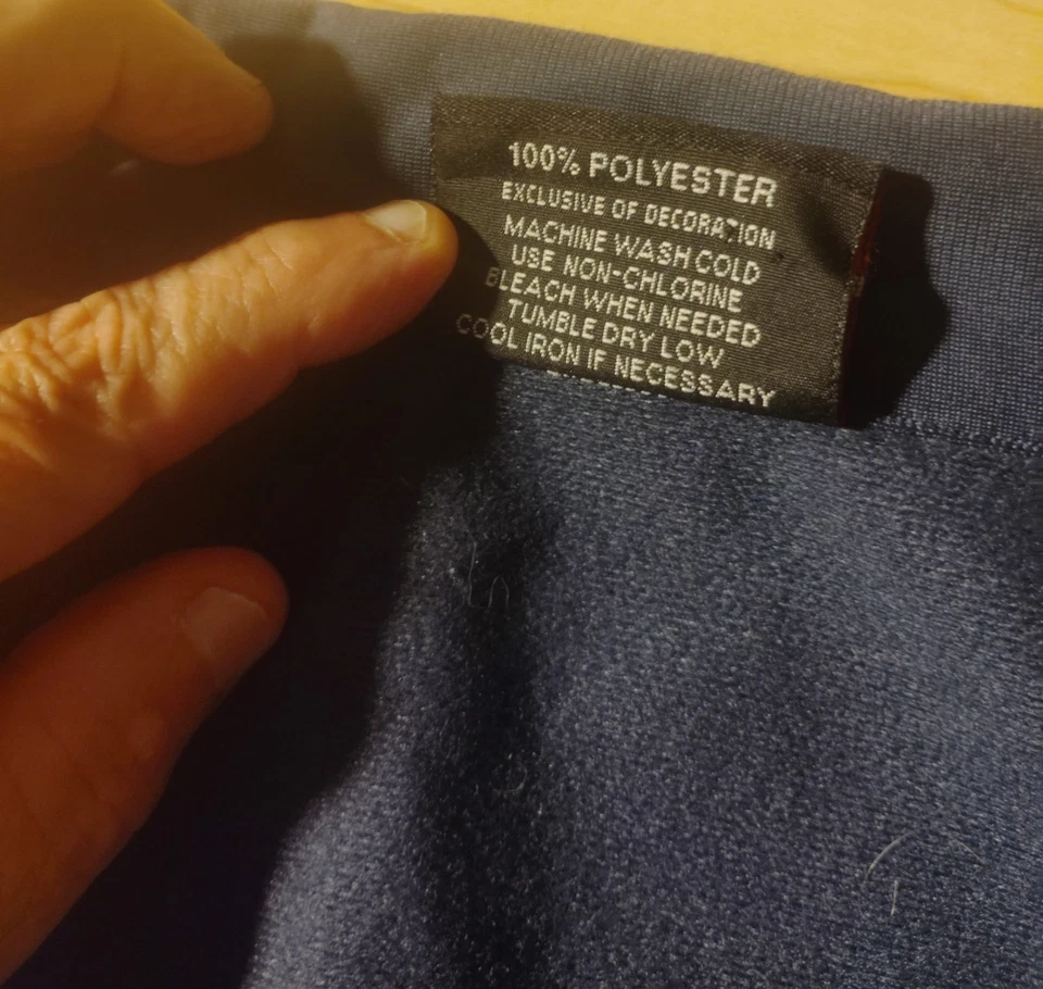 Stitches NY Yankees Track Jacket Sz M Embroidered Full Zip Striped Blue Y2K - Image 3 of 4