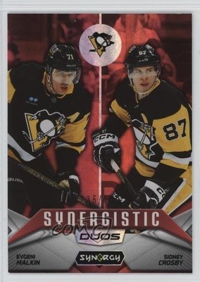 2024 Synergy Synergistic Duos Stars Red 236/499 Sidney Crosby Evgeni Malkin 1p1u