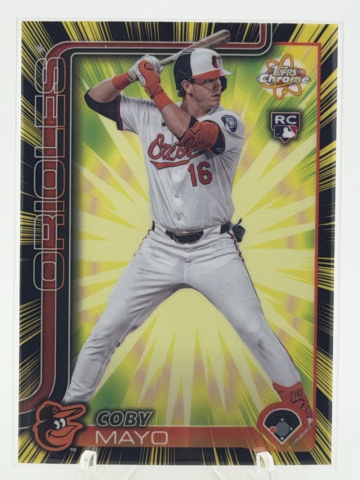 2025 Topps Chrome - Coby Mayo #RR-1 Radiating Rookies (RC) Baltimore