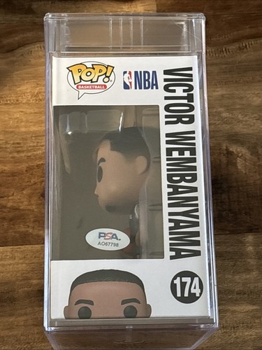 Gregg Popovich Signed Victor Wembanyama Spurs Funko Pop #174 PSA Authentic Encap - Picture 2 of 6