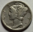 1931-D Mercury Dime — Circulated, Original Surfaces 🔥 Semi-Key Date