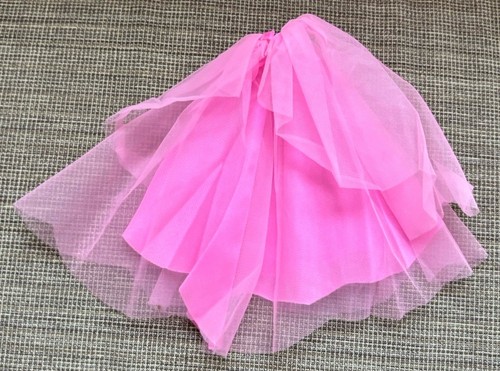 Vintage 1990 Costume Ball Barbie Gown #7123 PINK SKIRT & WHITE TOP ONLY - Picture 6 of 8