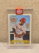 2019 Topps Archives Signature Series ODUBEL HERRERA Phillies AUTO 26/55 Encased 