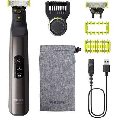 Philips QP6552/15 OneBlade Pro 360 Face&Body Barttrimmer Chromdesign
