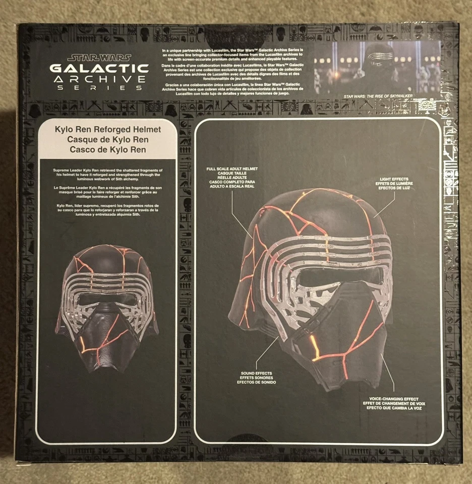 Disney D23 Star Wars Galactic Archive Series Kylo Ren Reforged Helm Neu im Karton! - Bild 2 von 4