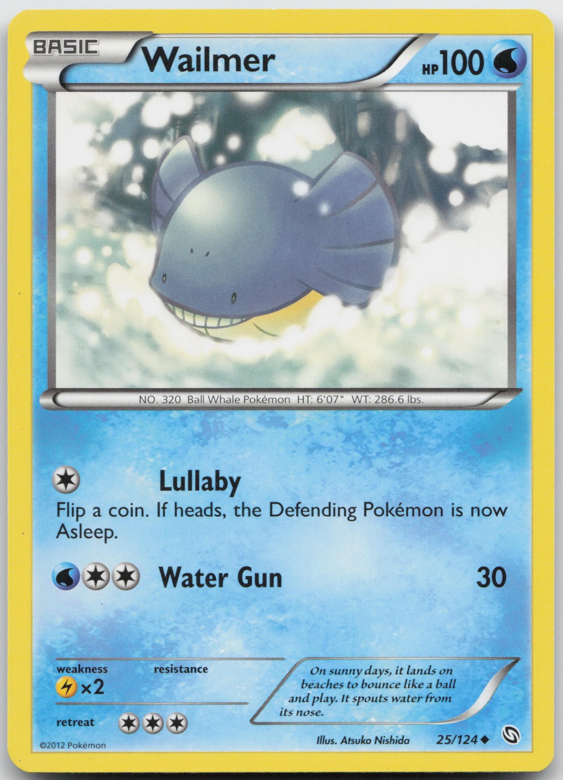 Wailmer Uncommon Dragons Exalted 25/124 LP