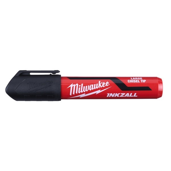 Milwaukee INKZALL black chisel tip marker L - 4932471555