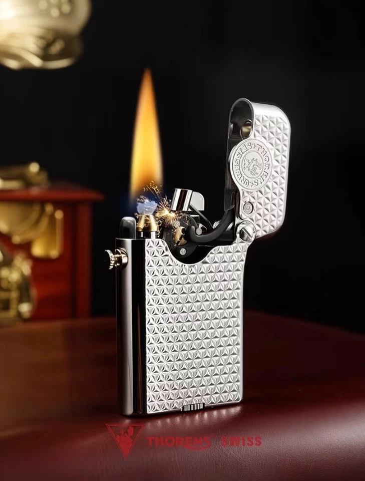 Clásico Retro Recargable Latón Queroseno Encendedor-Coleccionable-Suave-Llama Foto 2 de 4