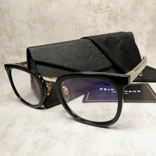Prive Revaux Black Clear Reader Glasses w/ Case - The Alchemist 53-22-143 +3.00