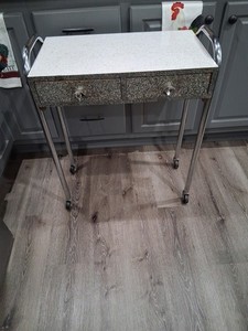 Vintage Chrome Rolling Cart Salon Beautician