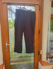 Men's Black Lined Cotton Trosers