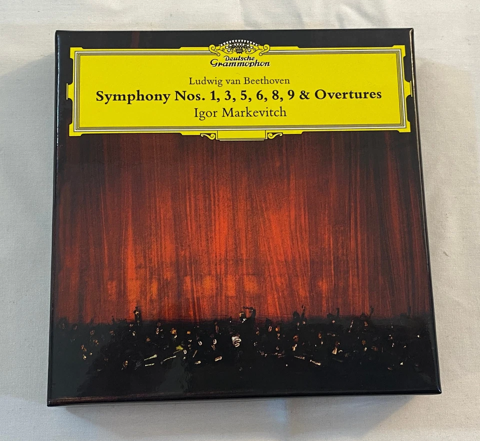 Beethoven Markevitch Symphony No. 13 5 6 8 9 & Overtures 4CD Box Set (NM) - Image 2 of 4
