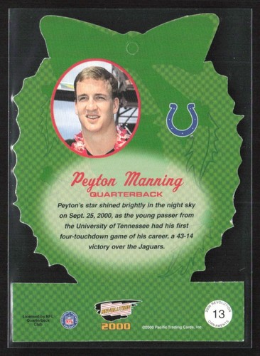 Peyton Manning 2000 Pacific Revolution Classic Hallmark Keepsake Ornaments #13 - Picture 2 of 2