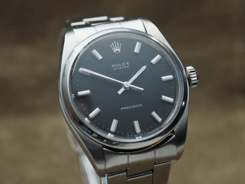 Rolex Oyster Precision Ref. 6426, Black Dial, 1957 Serial, 34mm No-date