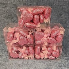 Glitter Pink Heart Ornaments 60pc Ashland Love Valentine's Day ash-10