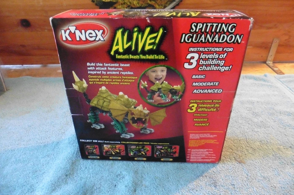 K'NEX Alive Series Fantastic Beast Spitting Iguanadon 79 pc Building Toy Set NIB - Image 3 of 4