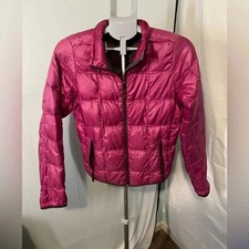 Eddie Bauer First Ascent Puffer Jacket Girl XL Pink 600 Down Quilted Lightweight