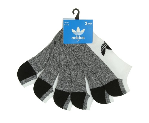 ADIDAS Climalite Superior Yarns Cushioned No Show Socks 3-Pack Men's sz (6-12) - Picture 2 of 2