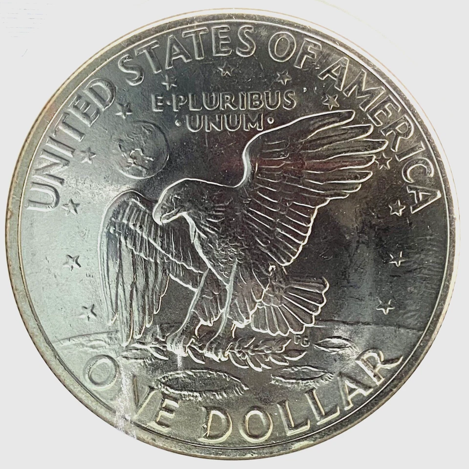 ANACS MS-64! 1971-D IKE DOLLAR, DOUBLED DIE DDO-001 & DDR-001 FRIENDLY EAGLE - Image 3 of 3